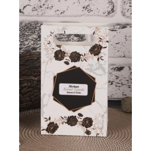 Altıgen Siyah Karton Çanta