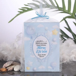 Balon Mavi Tül Kese + Yasin