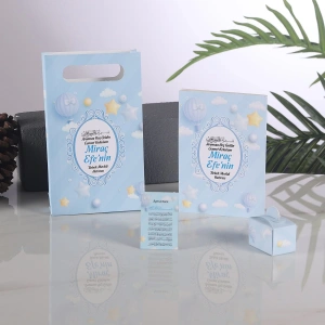 Balon Mavi Yasin + Çanta + Lokumluk + Magnet