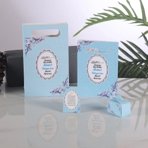Çiçek Mavi Yasin + Çanta + Lokumluk + Magnet