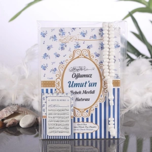 Çizgi Lacivert OPP + Yasin + Magnet + Tesbih