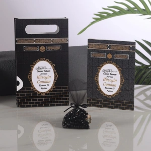 Kabe Siyah Çanta + Yasin + Kese Tesbih