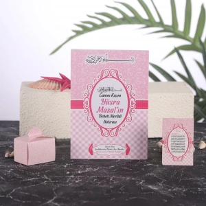 Kalp Pembe Yasin + Lokumluk + Magnet