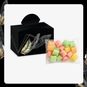 Zerafet Model Siyah Renkli Lokum Kutusu ve Mevlüt Şekeri