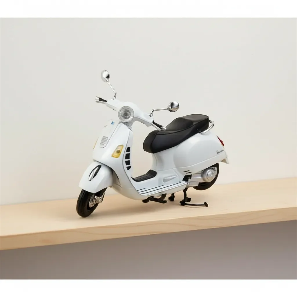 Lisanslı Metal 1:12 Vespa GTS 300 Super Model Motorsiklet