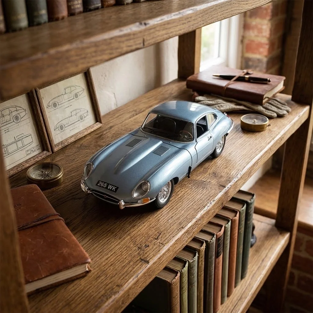 Lisanslı 1:18 Jaguar E-Type Coupe Model Araba | Koleksiyonluk Die-Cast