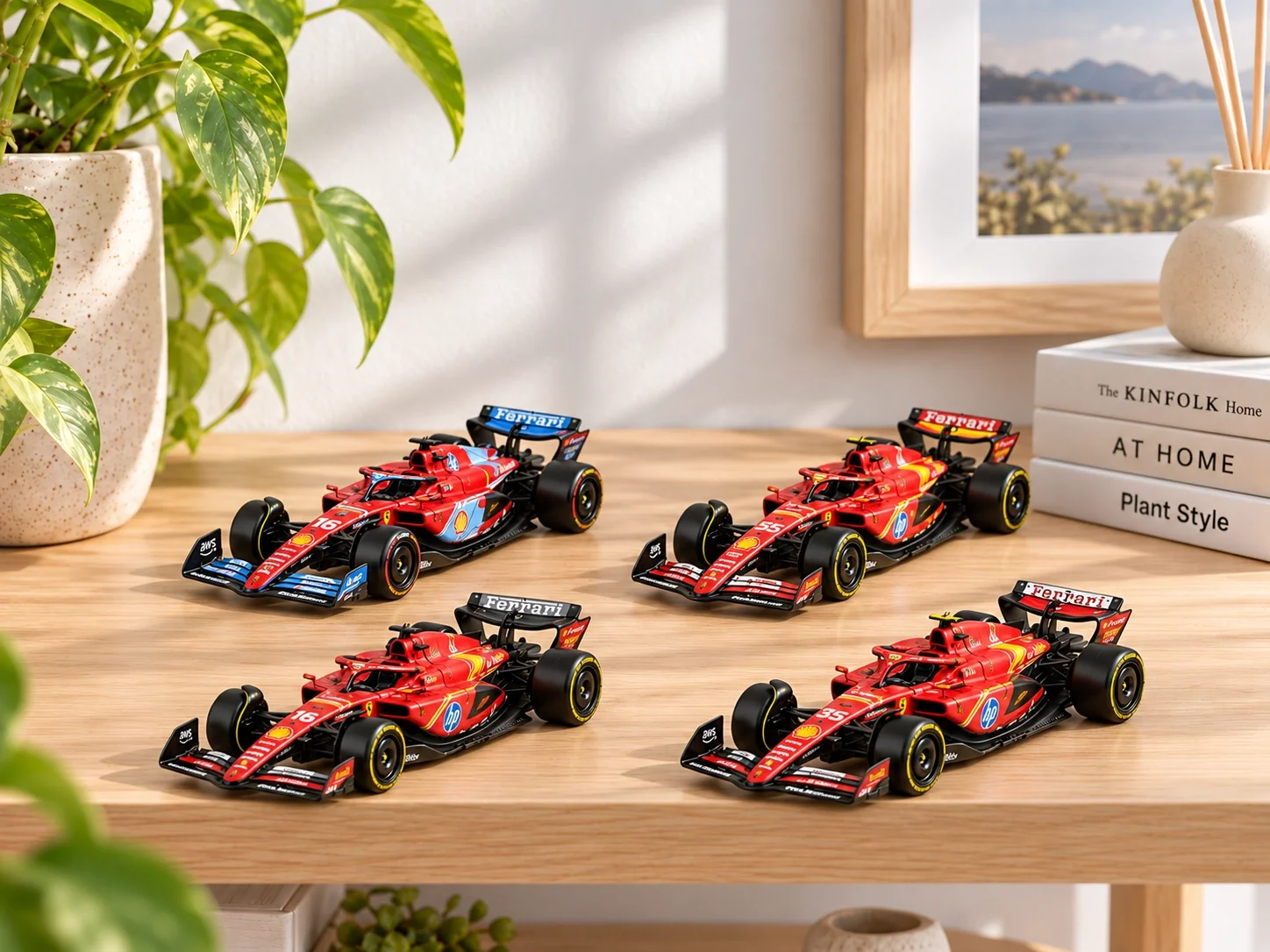 1:43 Ferrari Formula 1 Racing 4’lü Model Araba Set