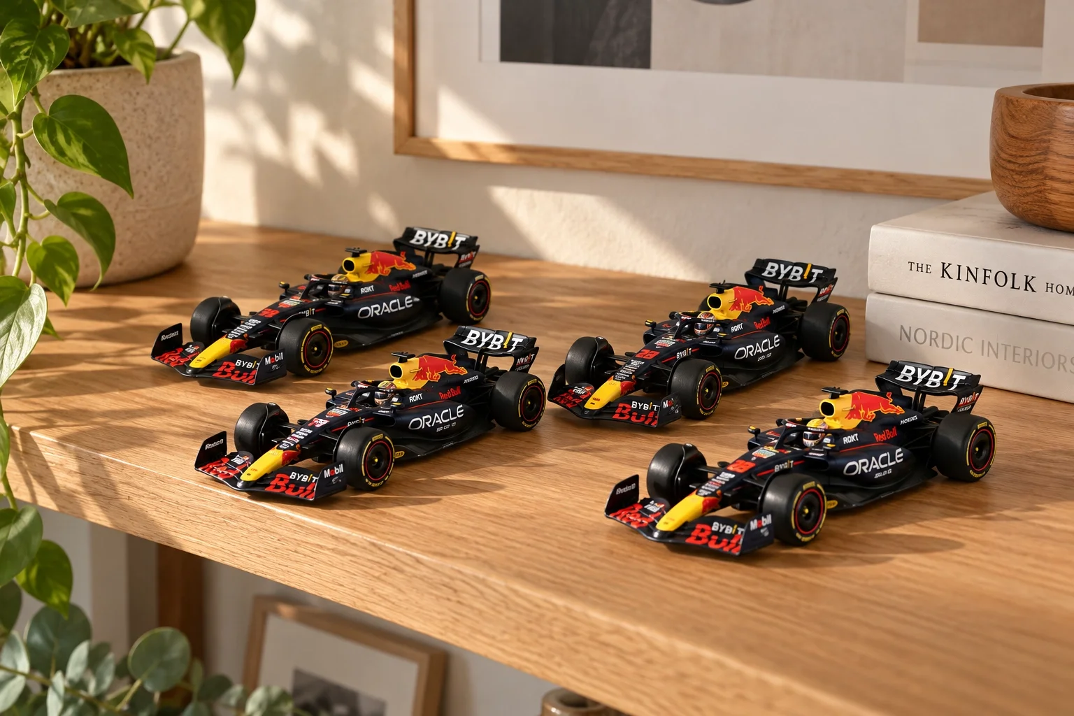 1:43 Oracle Red Bull Racing World Champion Set 4’lü Model Araba