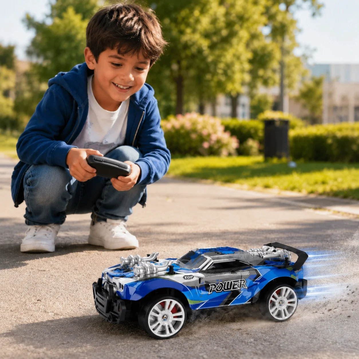 Uzaktan Kumandalı Şarjlı Drift Araba 360° Dönüş LED Işıklı