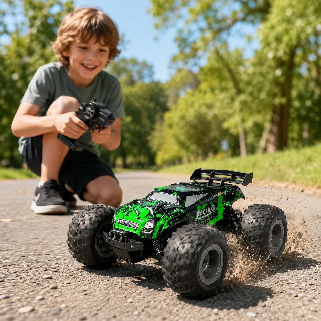 Şarjlı 2.4G Full Fonksiyon 1:18 Uzaktan Kumandalı Off Road Araba