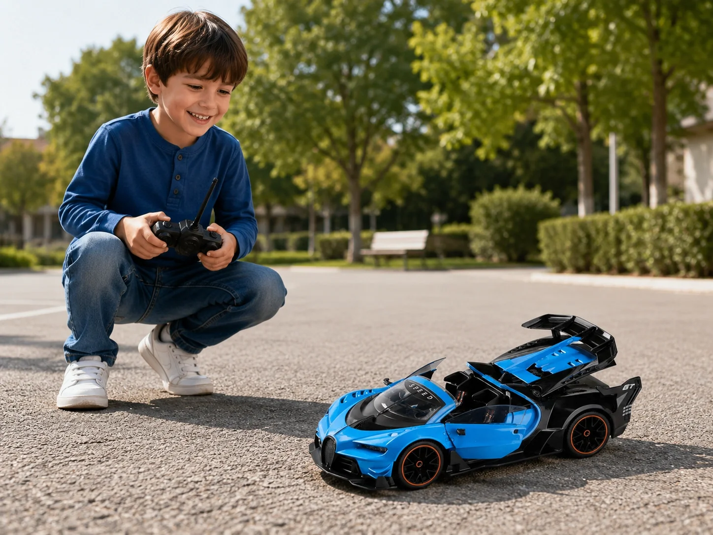 Bugatti Chiron Şarjlı Uzaktan Kumandalı Araba 1:12