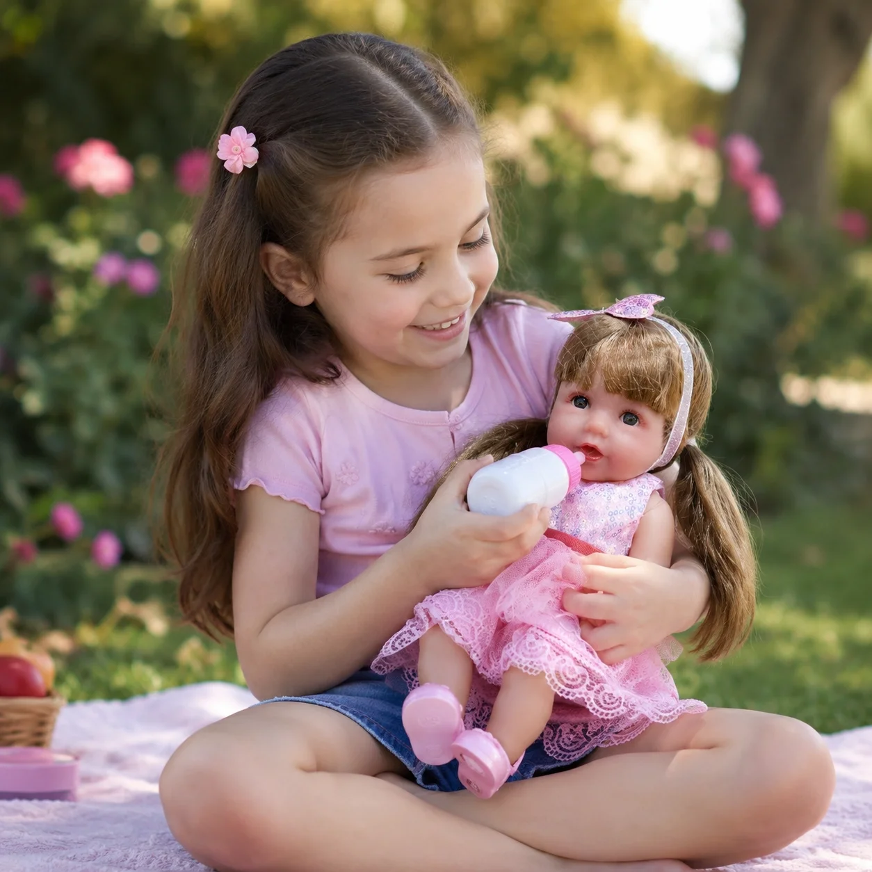 Sallayınca Ses Çıkaran Gerçekçi Et Bebek 30 cm