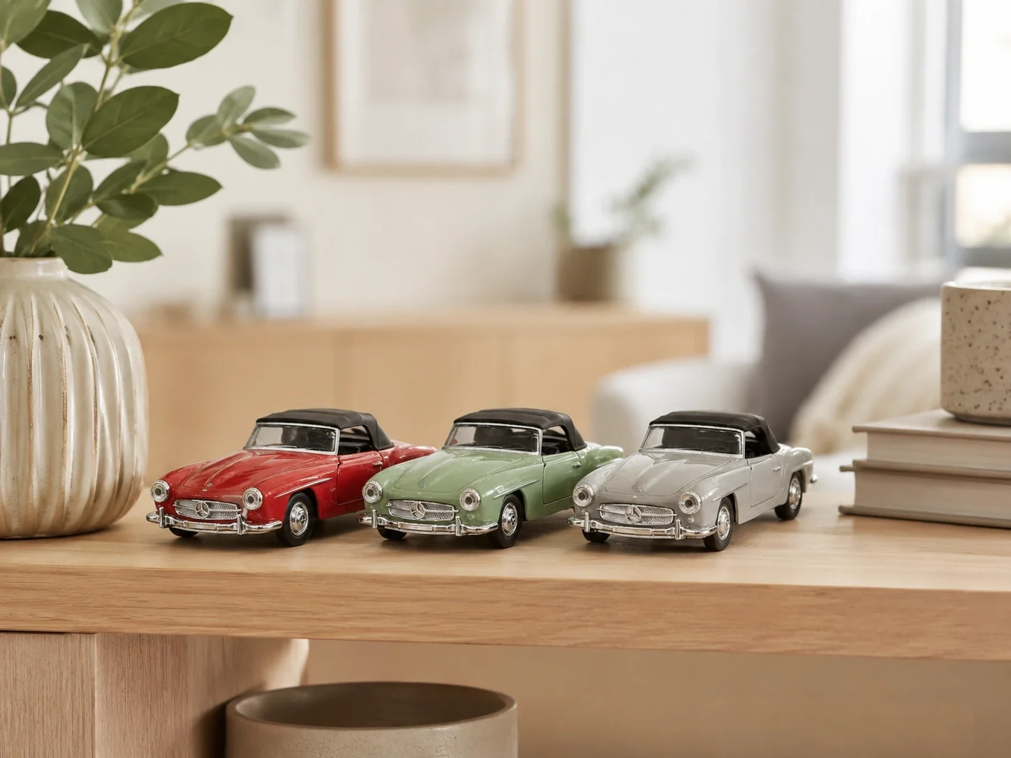 1955 Mercedes 190SL Model Araba 1:32 Metal