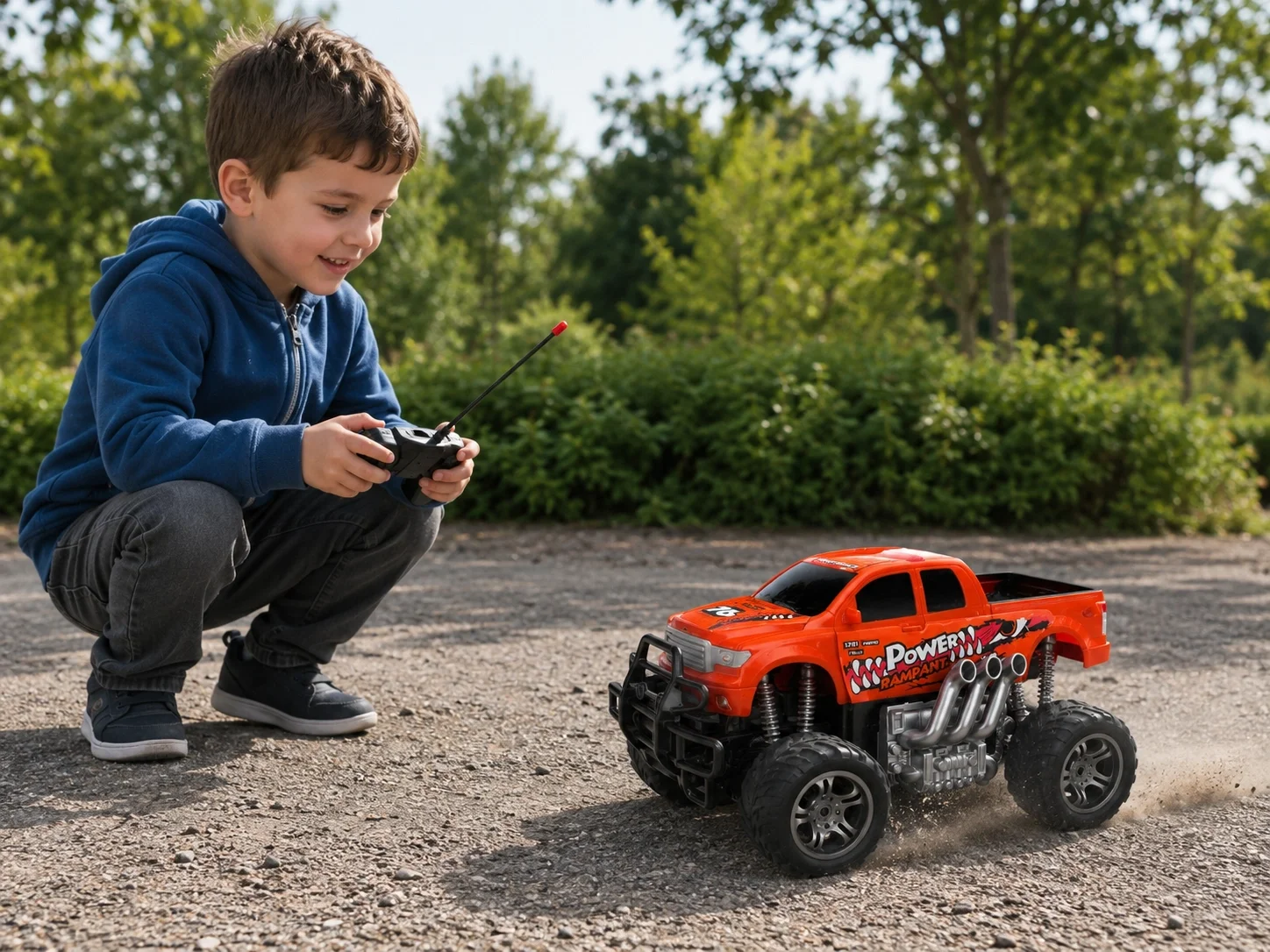 Uzaktan Kumandalı 1:18 Şarjlı Arazi Canavarı Jeep 25 Cm