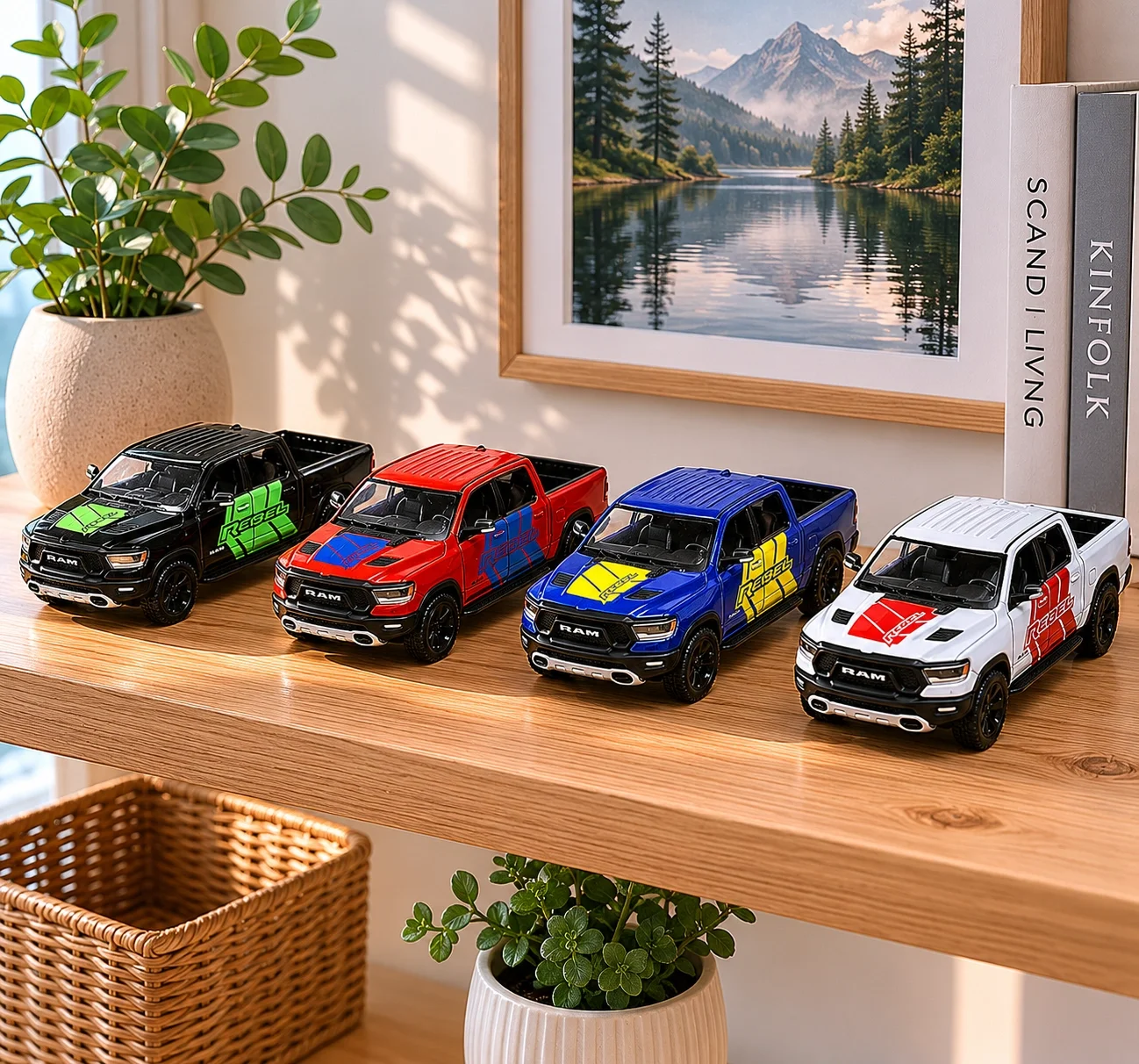 2019 Dodge Ram 1500 W Metal Çek Bırak 1:32 Model Pickup