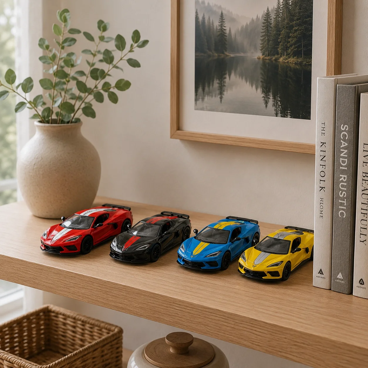 Çek Bırak 2021 Corvette Metal Modifiyeli 1:32 Model Araba