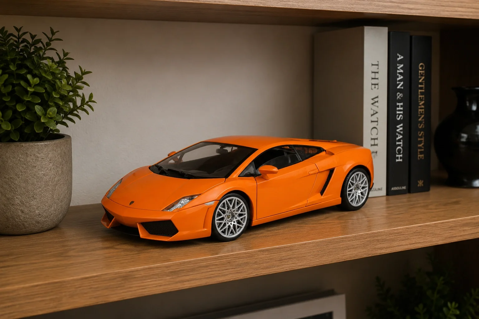 Lisanslı 1:18 Lamborghini LP560-4 Metal Model Araba