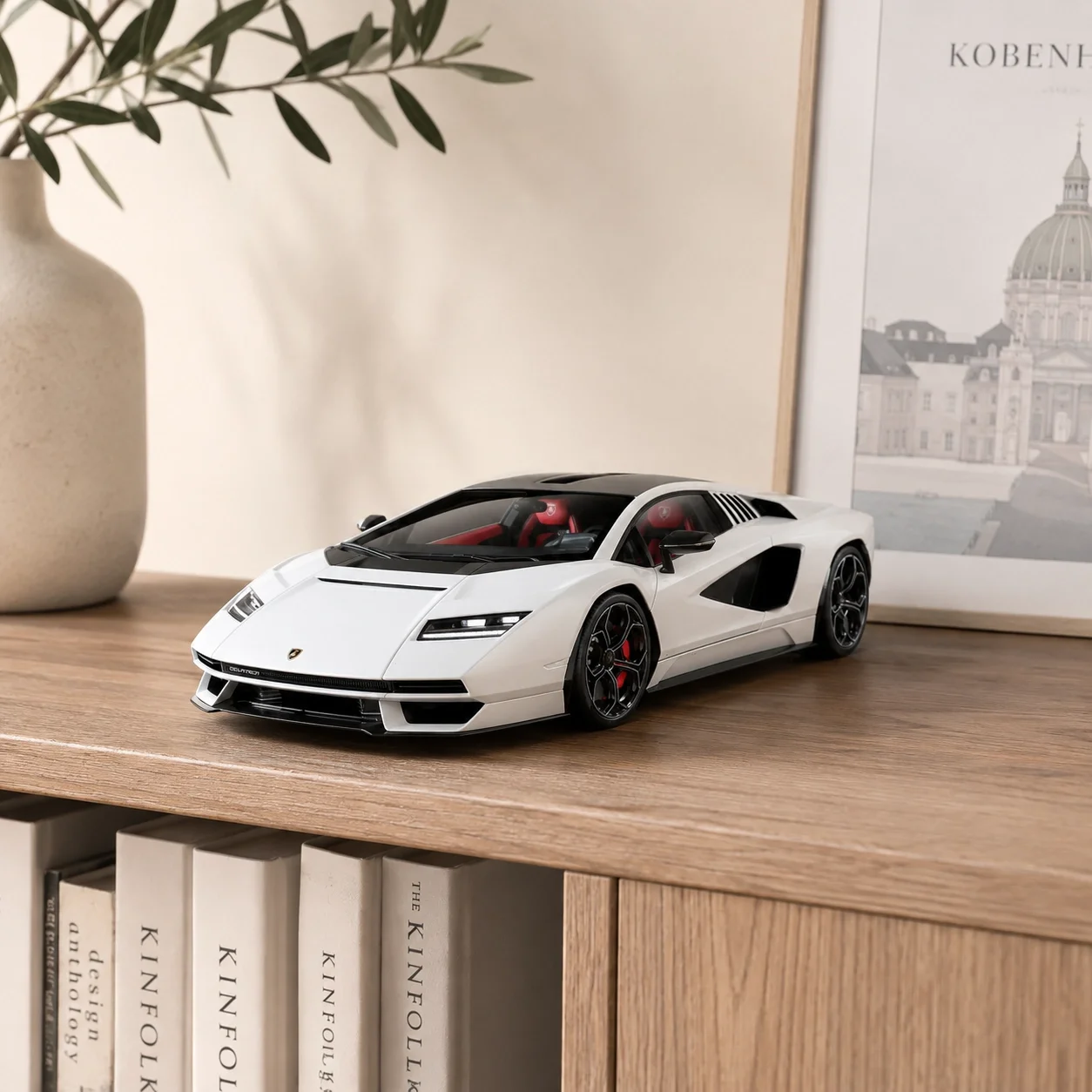 Lisanslı Lamborghini Countach LPI 800-4 1:24 Metal Model Araba