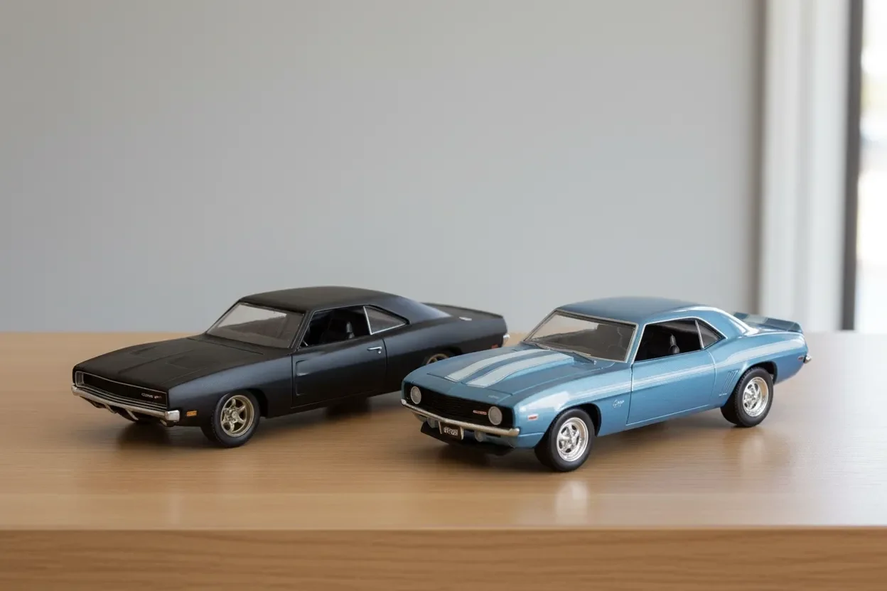 Lisanslı Hızlı ve Öfkeli Camaro 1969 Charger 1968 Model Set 1:32
