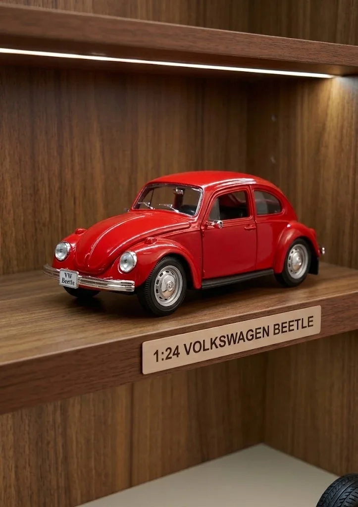 Lisanslı 1:24 Volkswagen Beetle Vosvos Model Araba