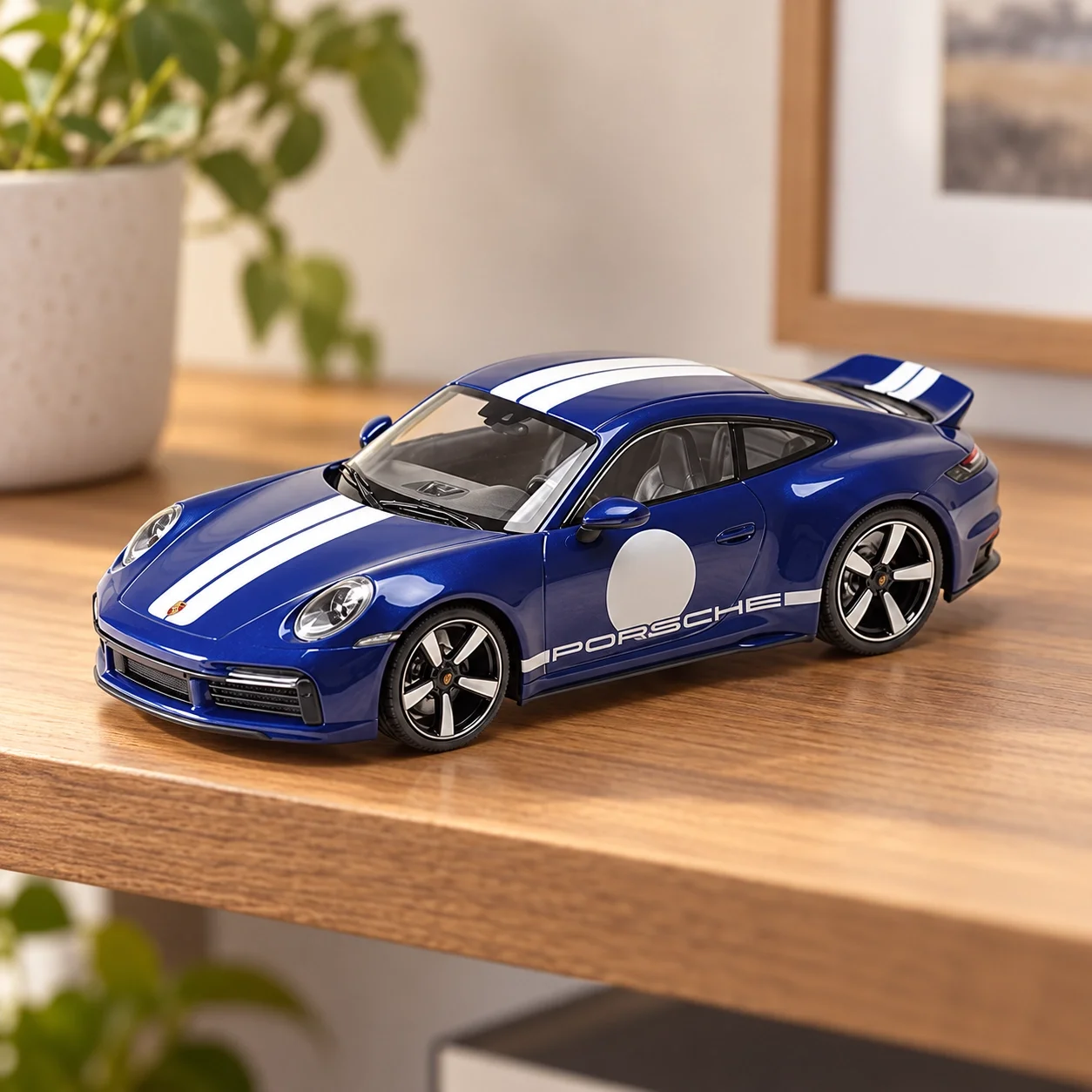Minichamps 1/18 Porsche 911 Sport Classic 2022 Mavi