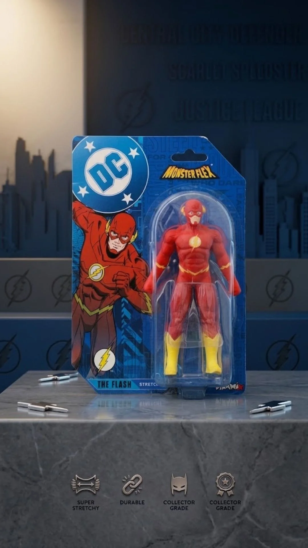 DC Monster Flex The Flash Esnek Figür - Orijinal Lisanslı Koleksiyon Oyuncağı
