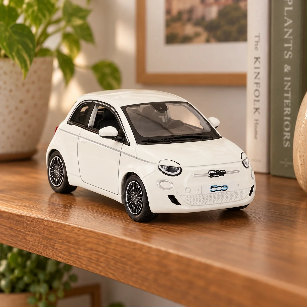 Fiat 500e 2023 1:24 Lisanslı Metal Model Araba