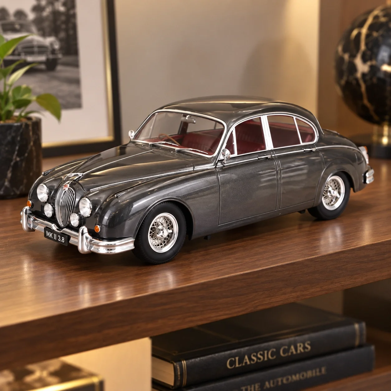 Lisanslı Jaguar MKII 3.8 LHD 1959 1/18 Model Araba | KK Scale