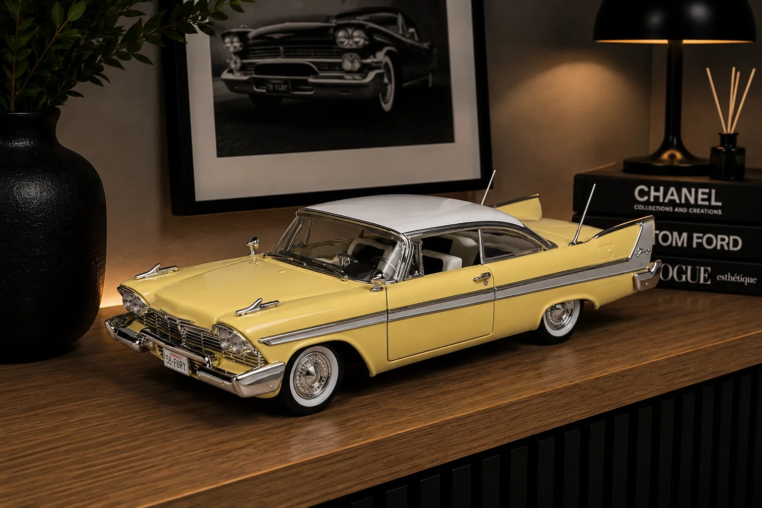 Lisanslı 1:18 1958 Plymouth Fury