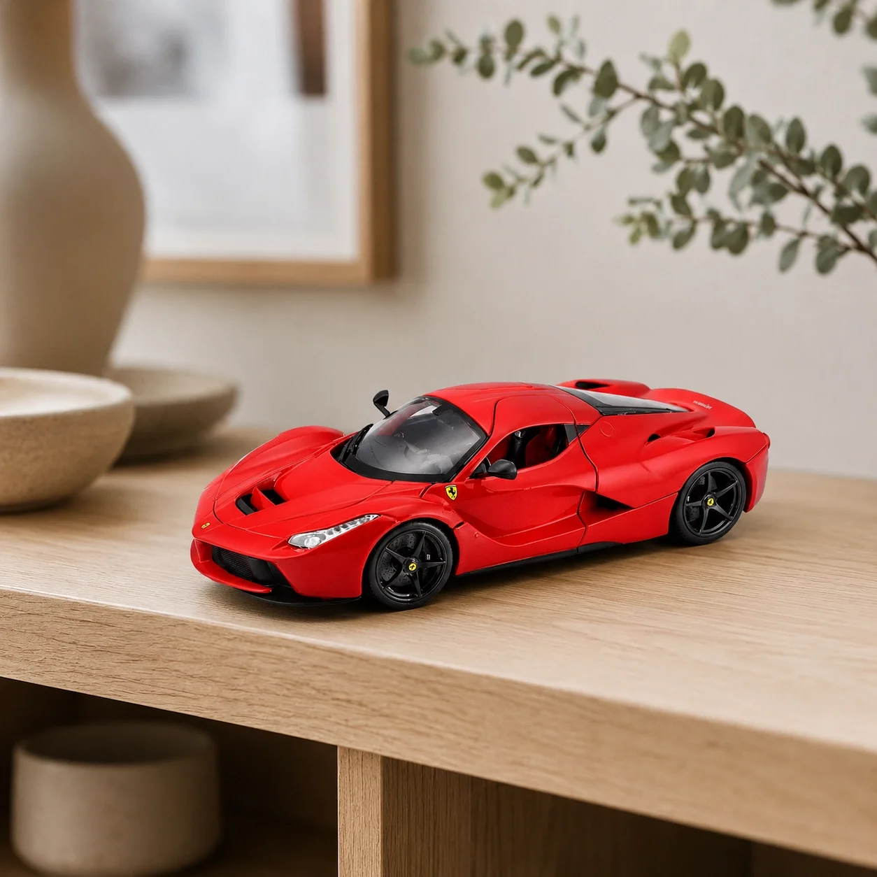 Lisanslı 1:18 Ferrari LaFerrari Metal Model Araba