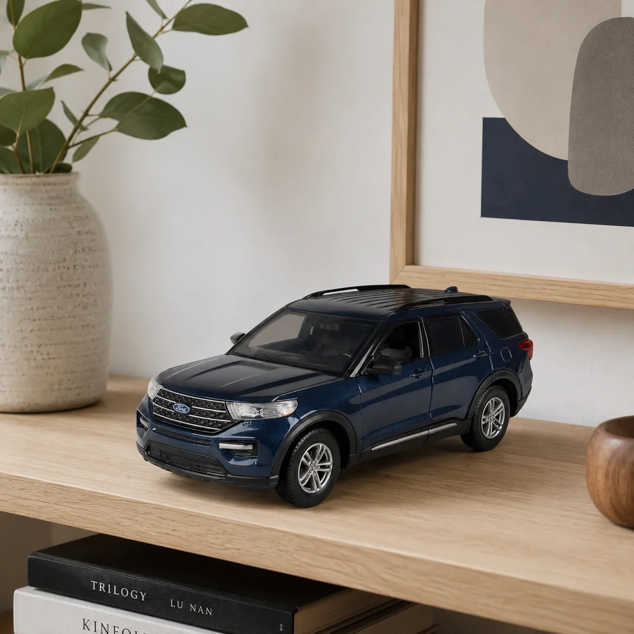 Lisanslı 1:24 2022 Ford Explorer XLT Metal Model Araba