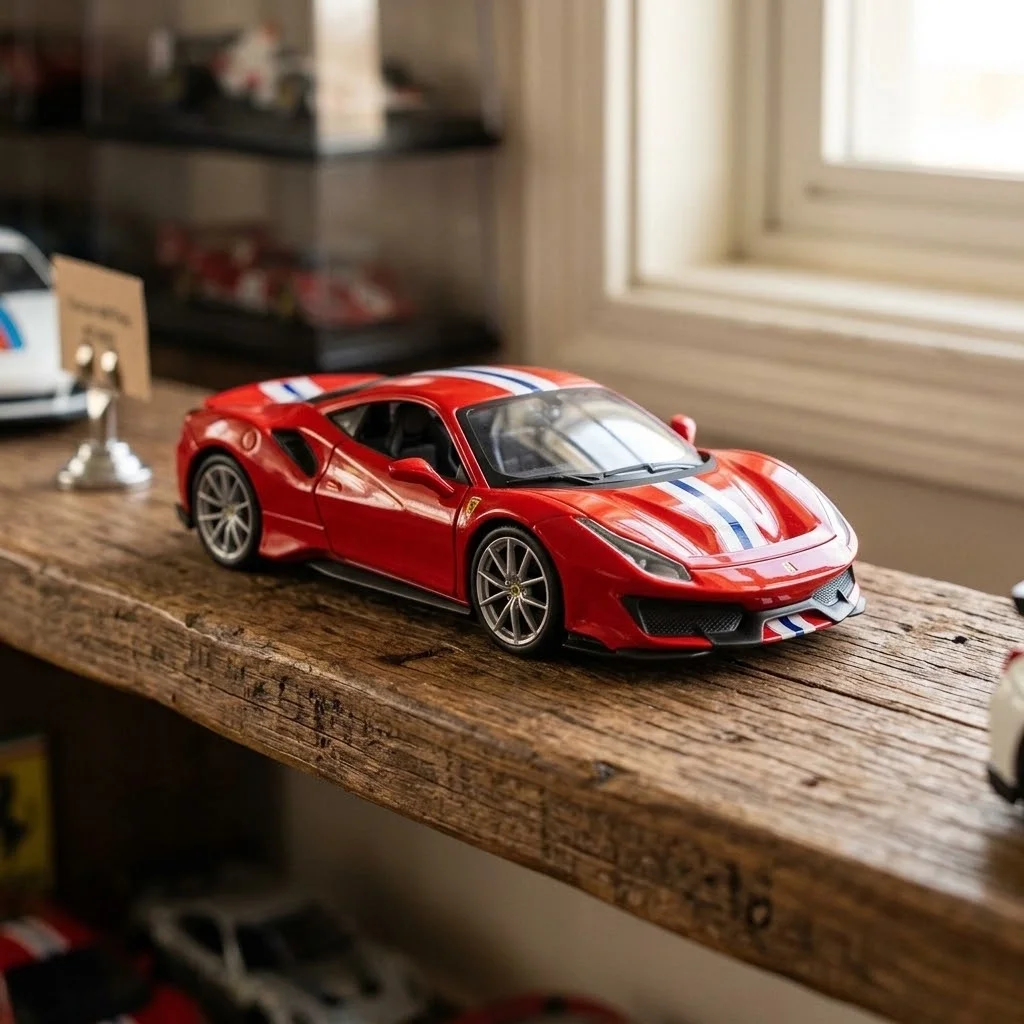 Lisanslı 1:24 Ferrari 488 Pista Model Araba