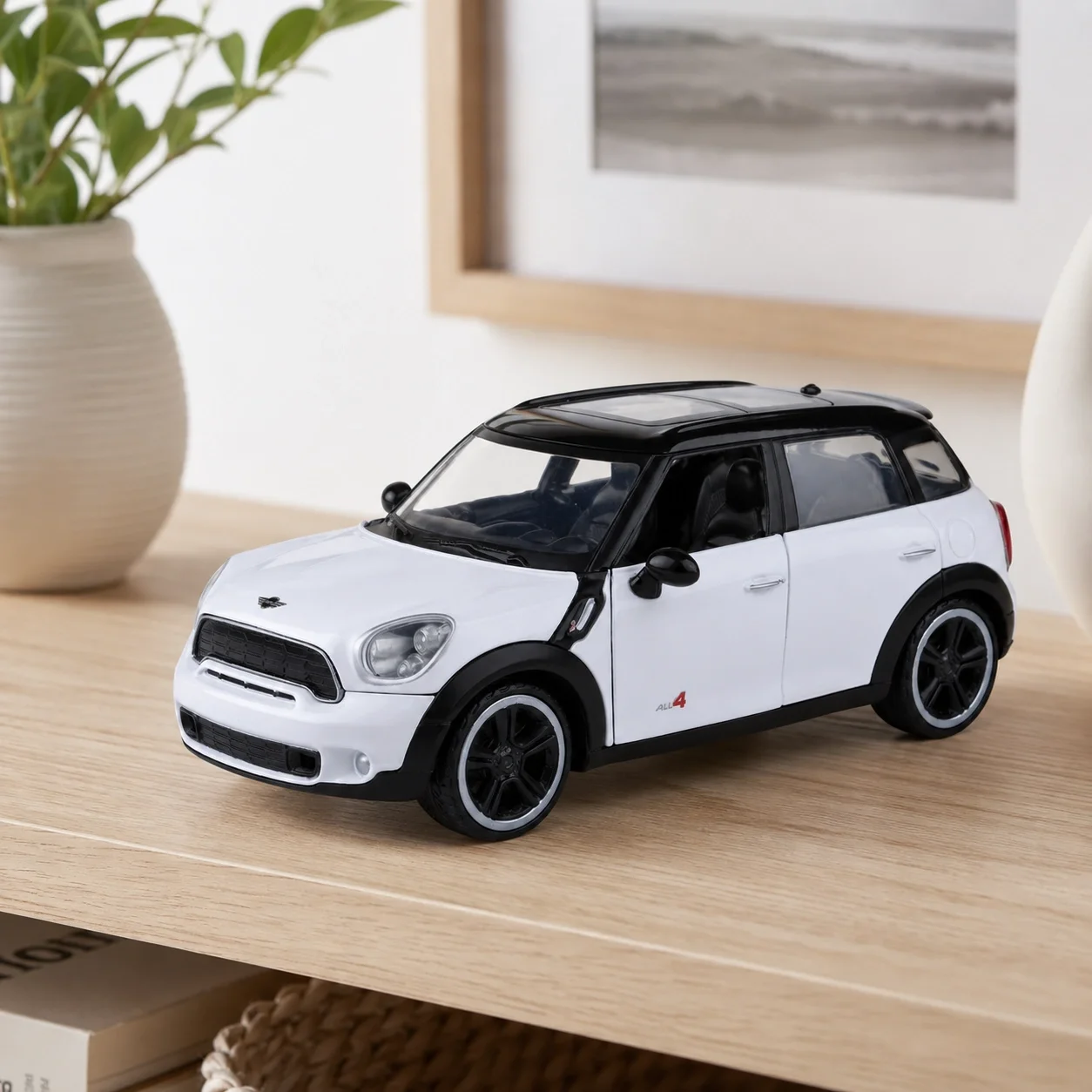 Lisanslı 1:24 Mini Cooper S Countryman Metal Model Araba