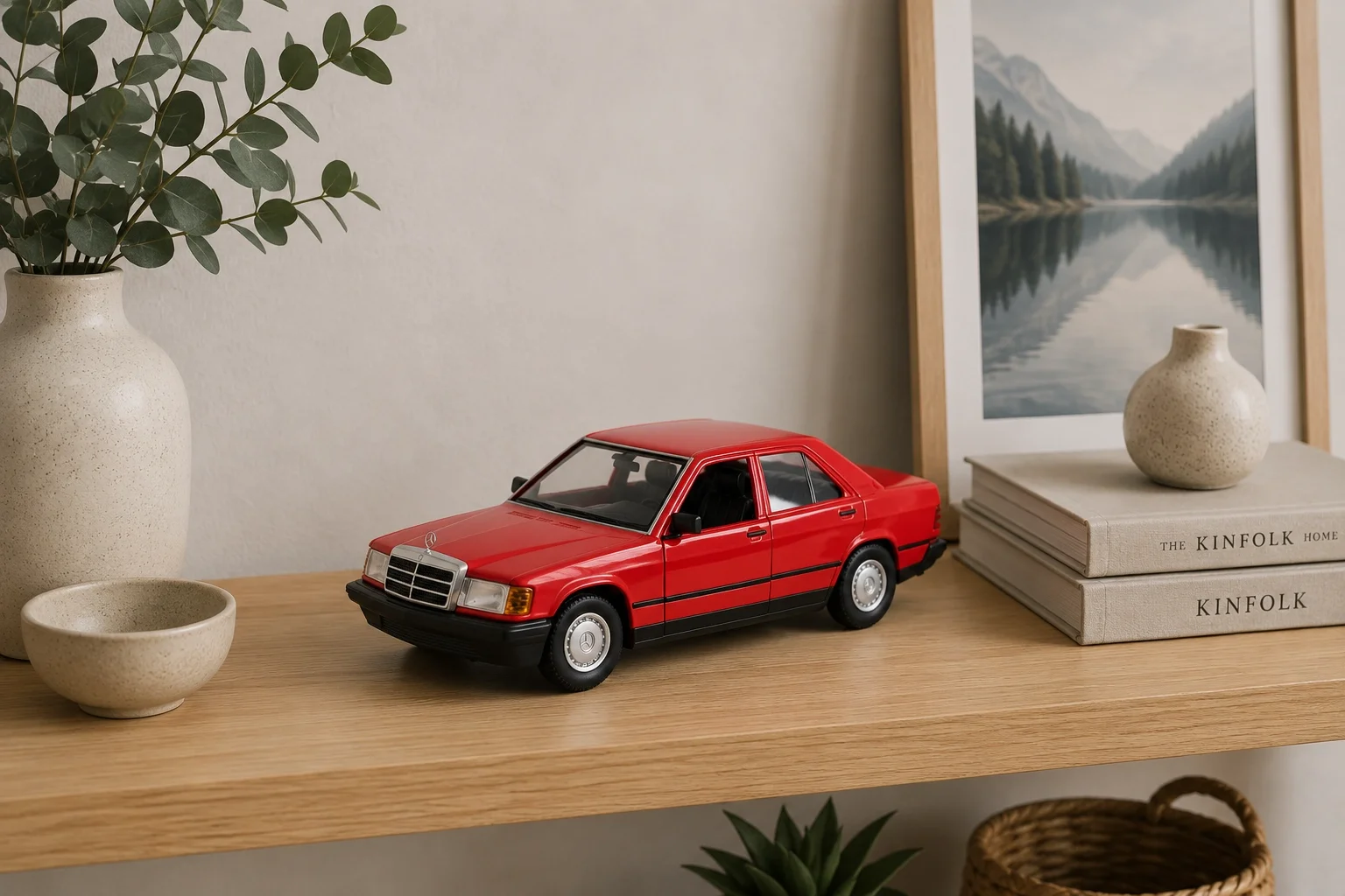 Lisanslı 1987 Mercedes-Benz 190-E 1:24