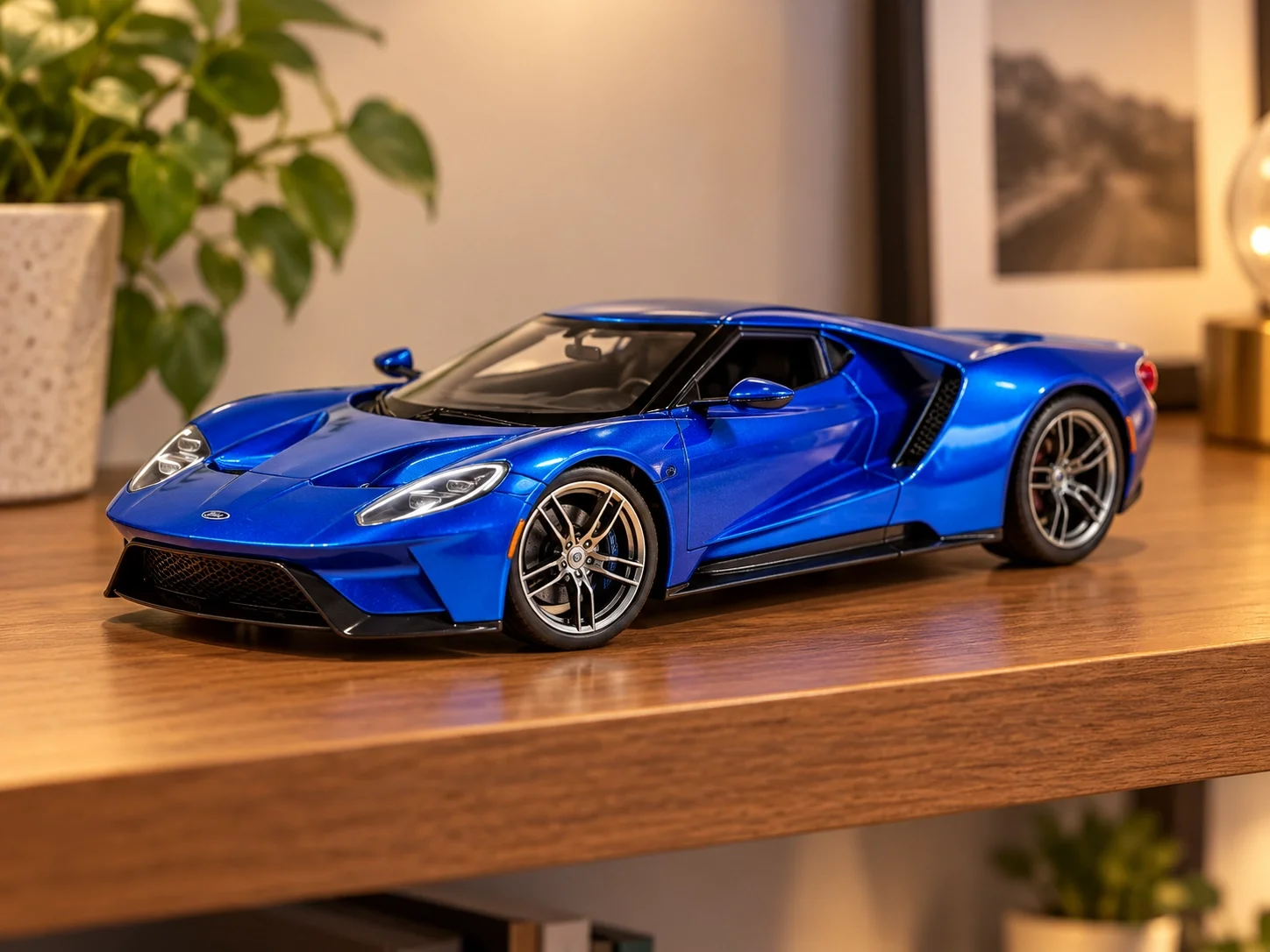 Lisanslı 2017 Ford GT 1:18 Metal Model Araba Special Edition