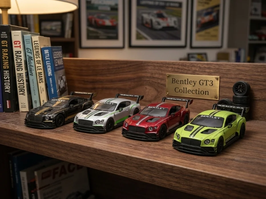 Lisanslı 2018 Bentley Continental GT3 1:36 Çek Bırak Model Araba