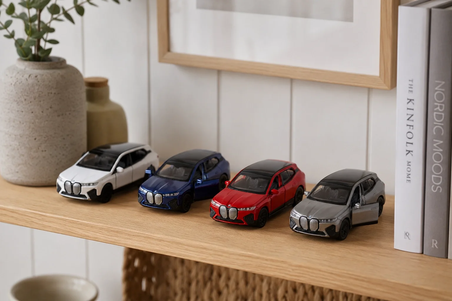 Lisanslı Bmw İX Çek Bırak Metal Araba