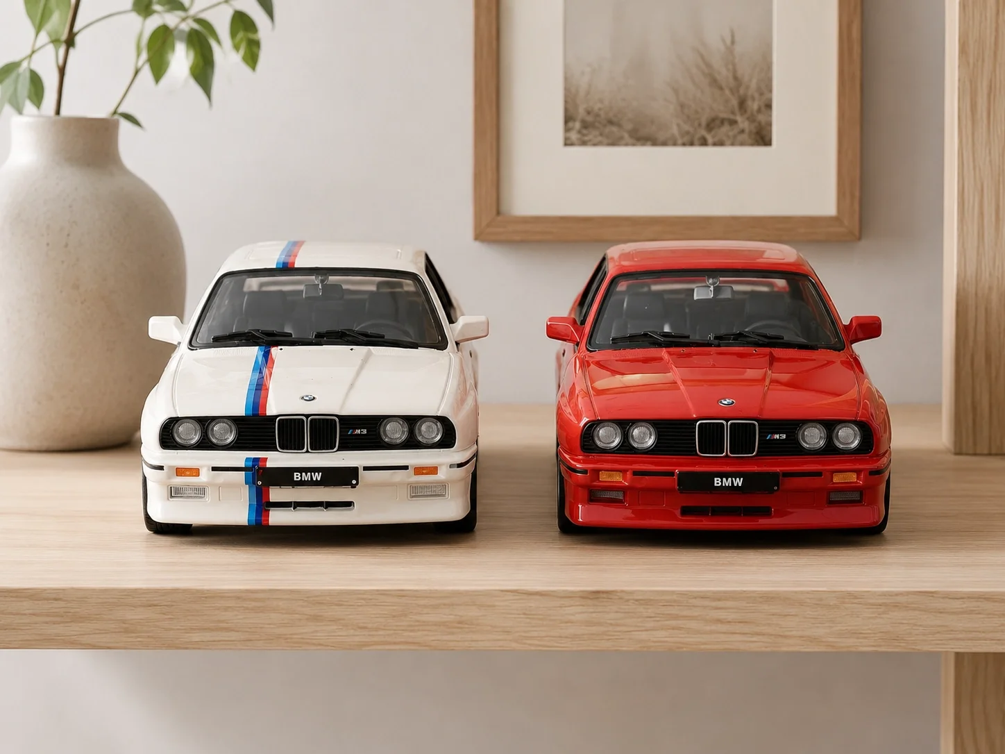 Lisanslı BMW M3 1988 1:24 Metal Model Araba