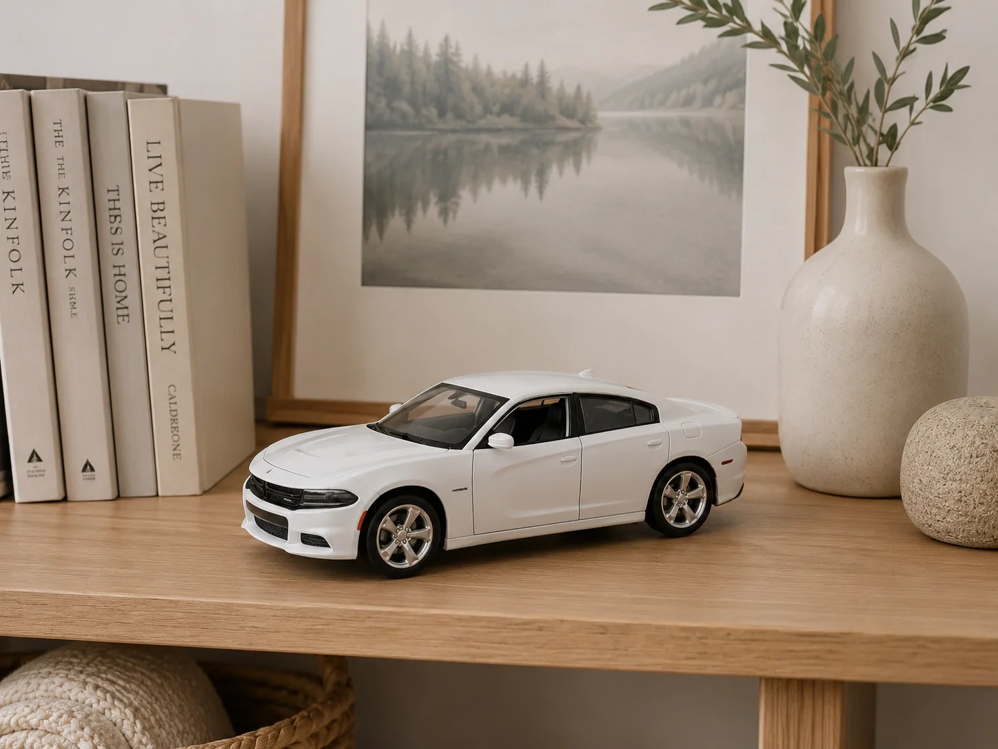 Lisanslı Dodge Charger R/T 2016 1:24 Kapıları Açılabilir Metal Model Araba