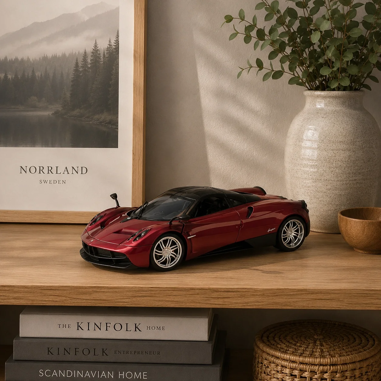Lisanslı Pagani Huayra 1:24 Metal Model Araba