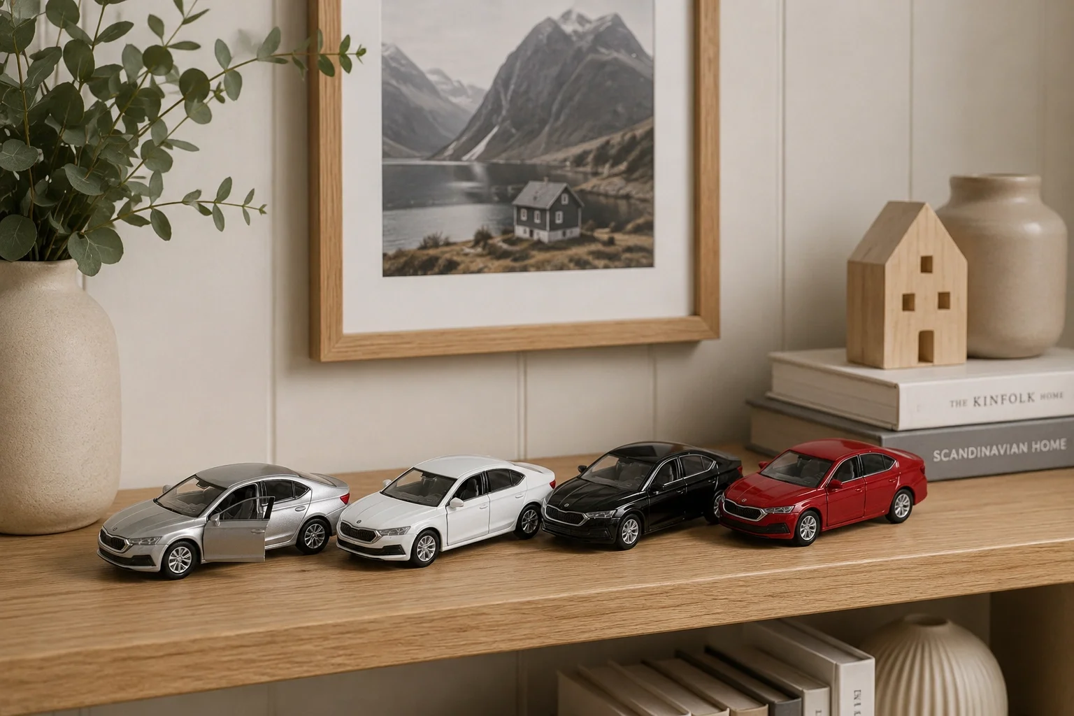 Lisanslı Skoda Octavia Metal Çek Bırak 1:34 Model Araba