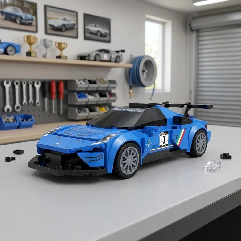 240 Parça Mavi GT2 Yarış Arabası Blok Seti - Speed Champions