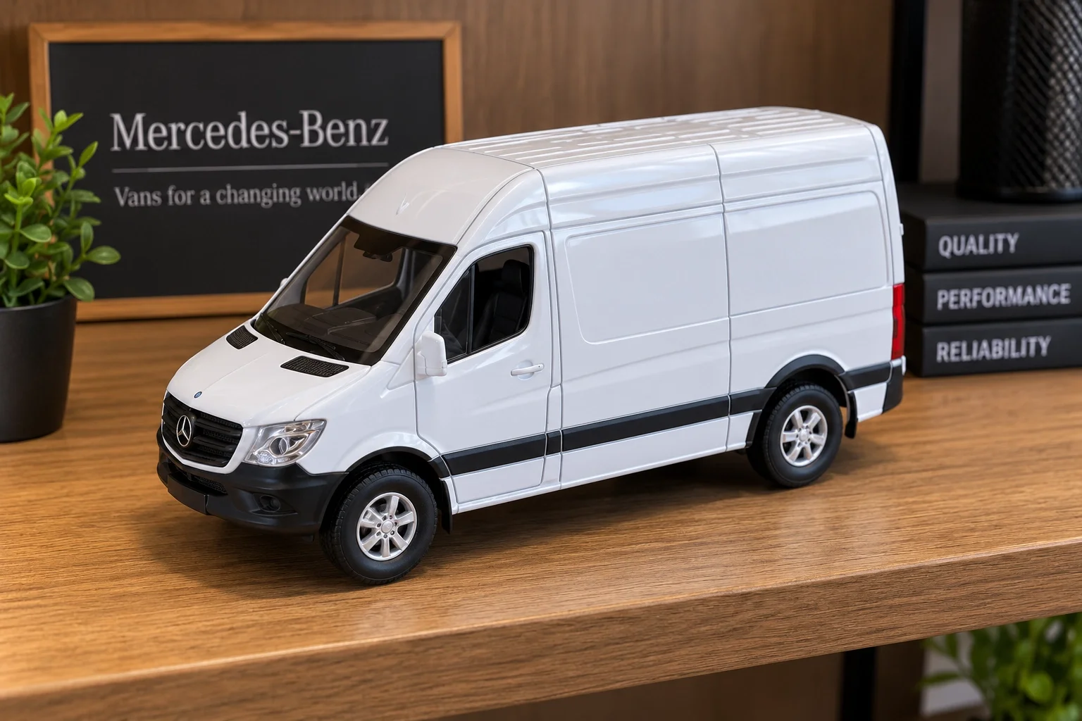 Lisanslı Mercedes-Benz Sprinter Panel Van 1:38 Metal Model Araç