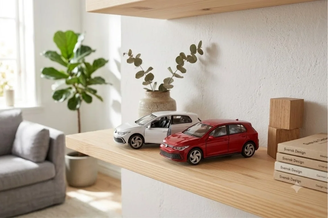 Lisanslı VW Golf 8 GTI Metal Model Araba