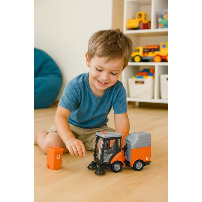 1:16 Sürtmeli Sesli Işıklı Temizlik Aracı