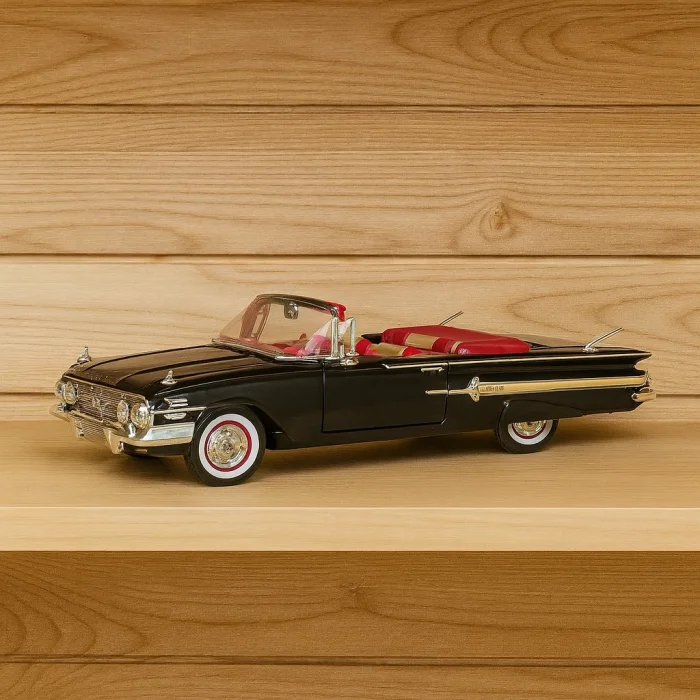 Lisanslı 1960 Chevrolet Bel Air Cabrio Model Araba | Die-Cast Koleksiyon