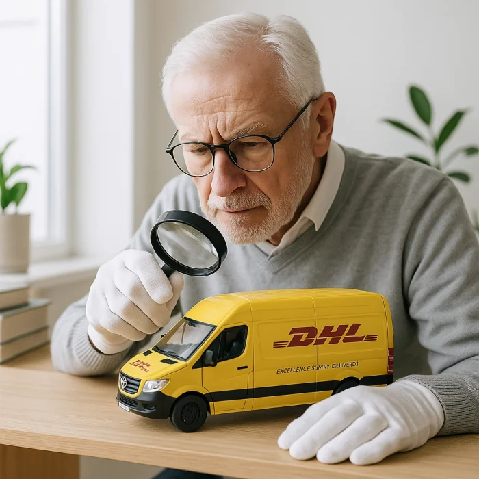 Lisanslı Çek Bırak Mercedes-Benz Sprinter DHL 1:32