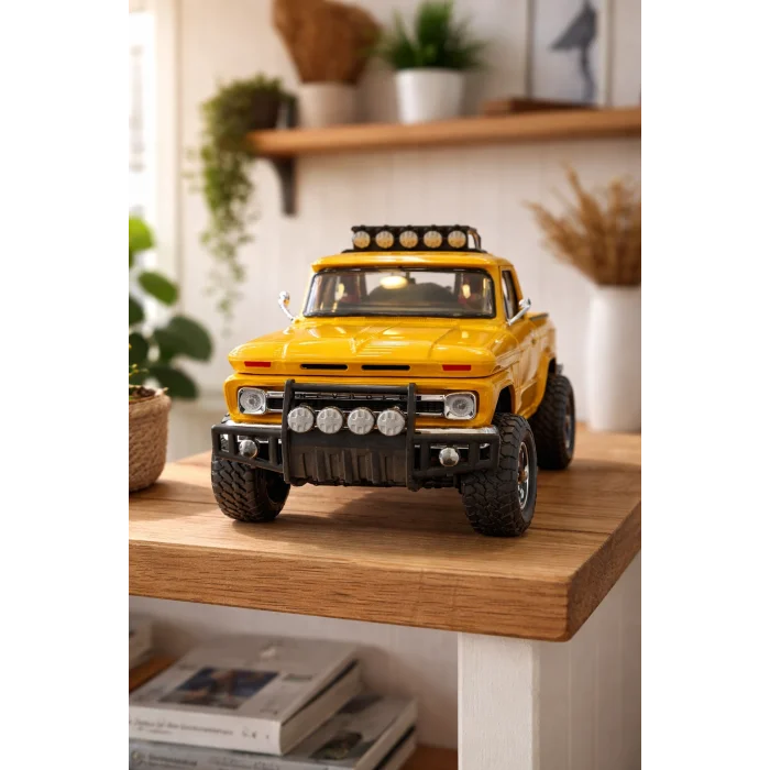 Lisanslı Chevrolet 1966 C10 Fleetside Pick-Up Off Road 1:24
