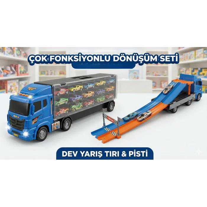 Çok Fonksiyonlu Dönüş: Dev Oyuncak Tır ve Katlanabilir Yarış Pisti Seti