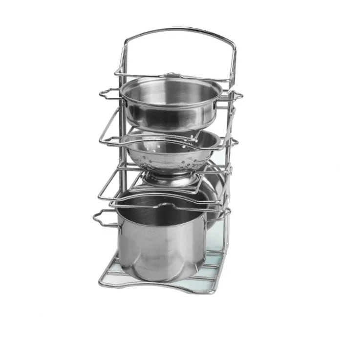 8 Parça Raflı Çelik Tencere Tava Seti